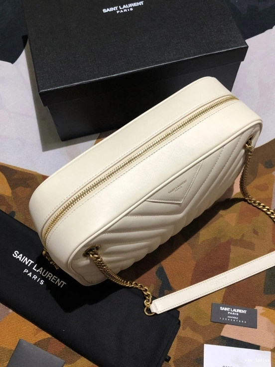 Repzbay REP CAMERA IN Y-QUILTED LEATHER JOAN BAG SMOOTH YSL 0716